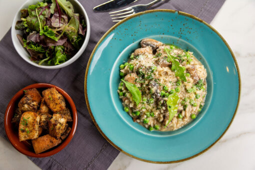 Mushroom & Pea Risotto